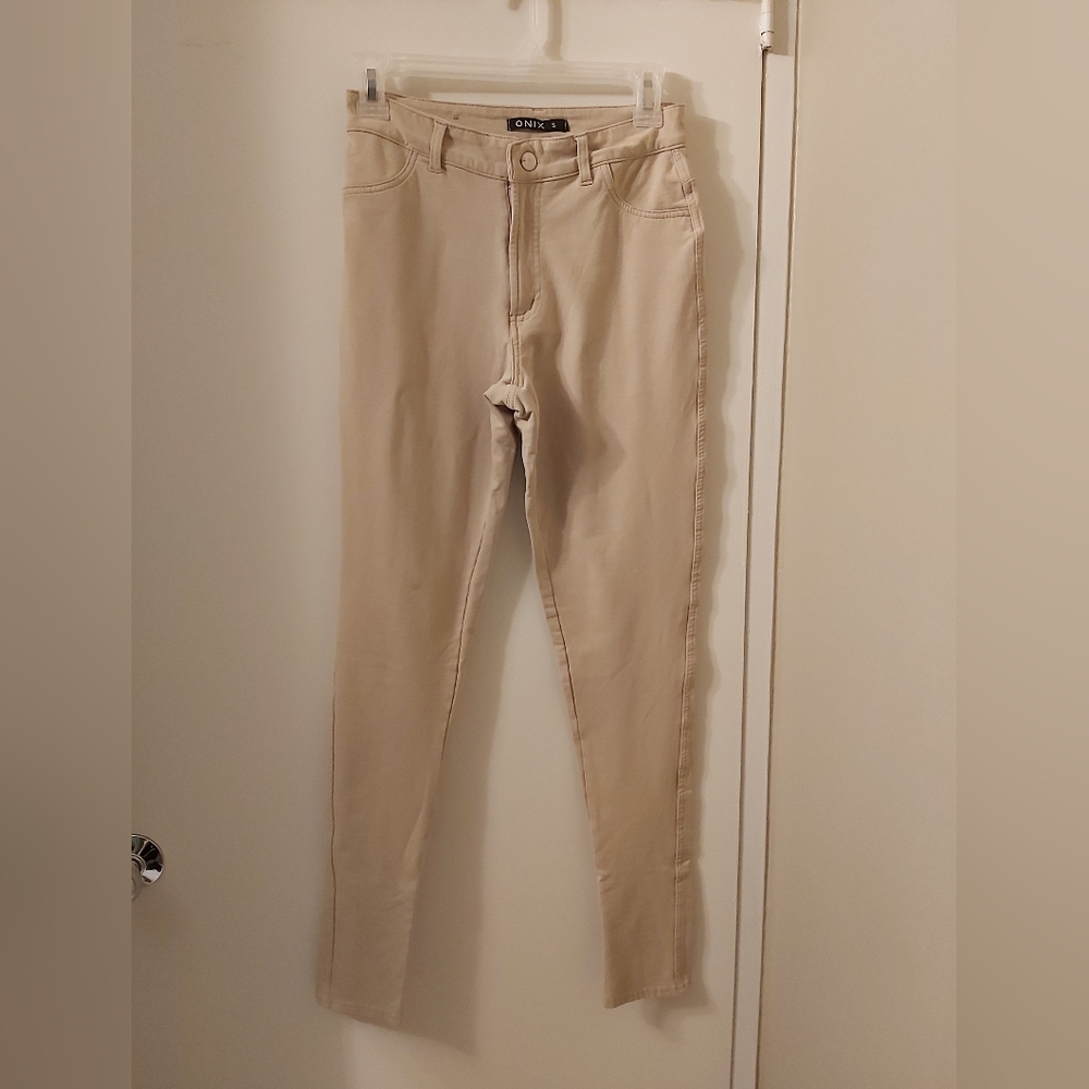 🤯2/$15 Onix Beige Cotton Pants Size Small (S)